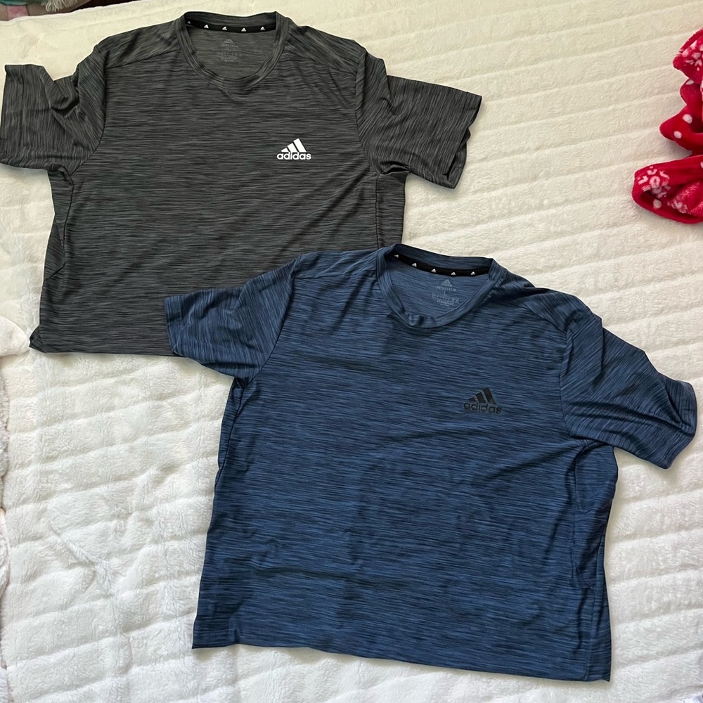 Men’s adidas Short Sleeve Performance Tees - Black & Blue